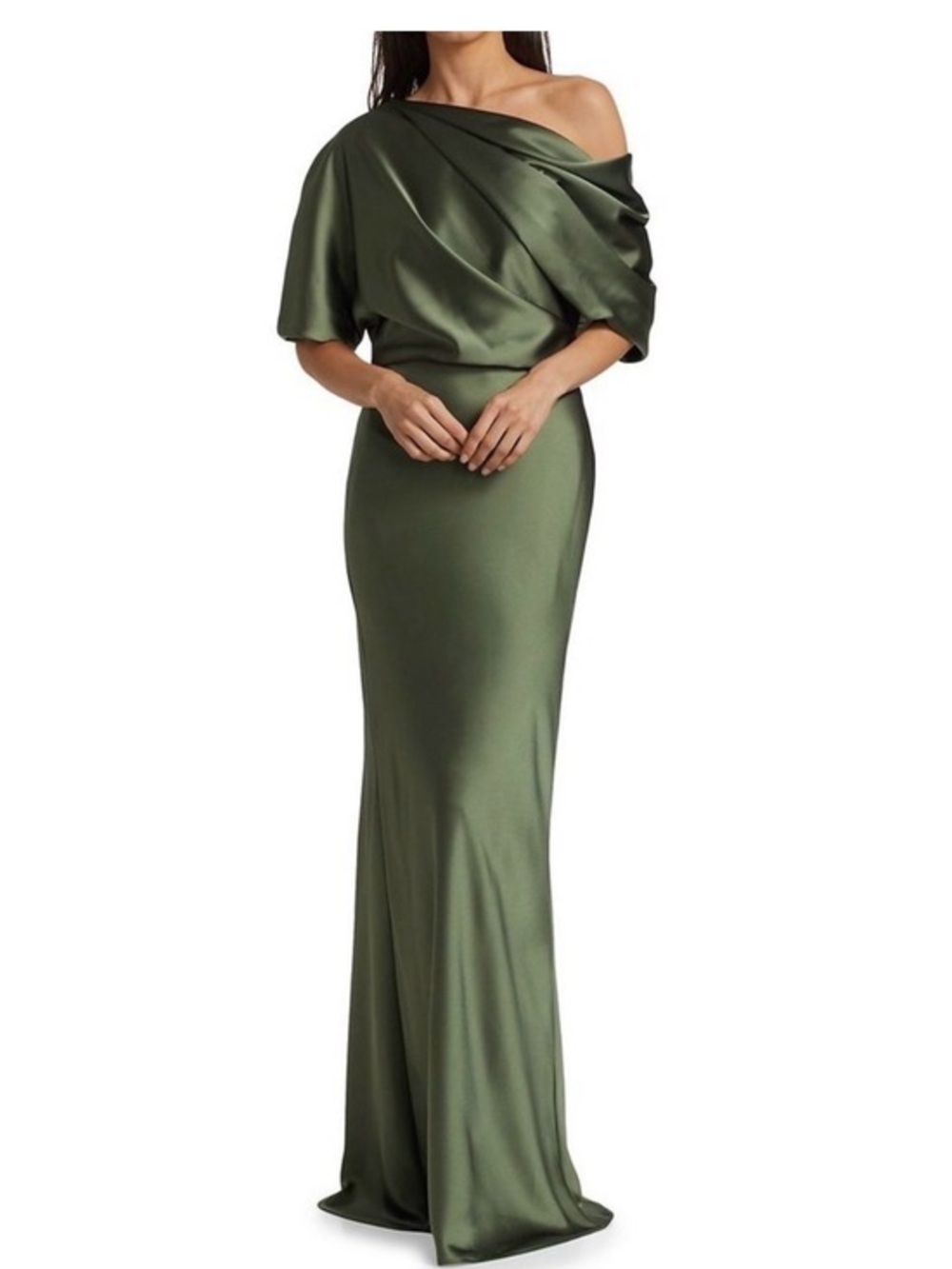 Amsale Satin One-Shoulder Gown
US 10 $495